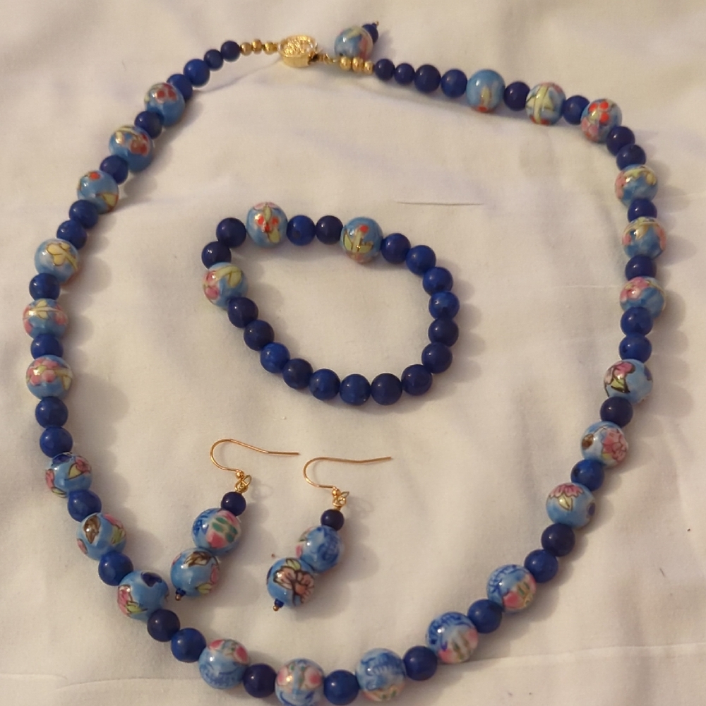 Chinese Cherry Blossom Bead Set